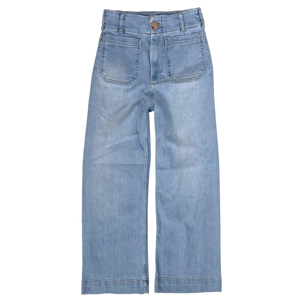 Anthropologie MAEVE Colette Jeans 24 High Rise Wide Leg 70s Retro Coastal 90s 4